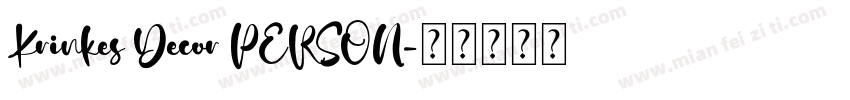 Krinkes Decor PERSON字体转换